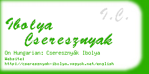 ibolya cseresznyak business card